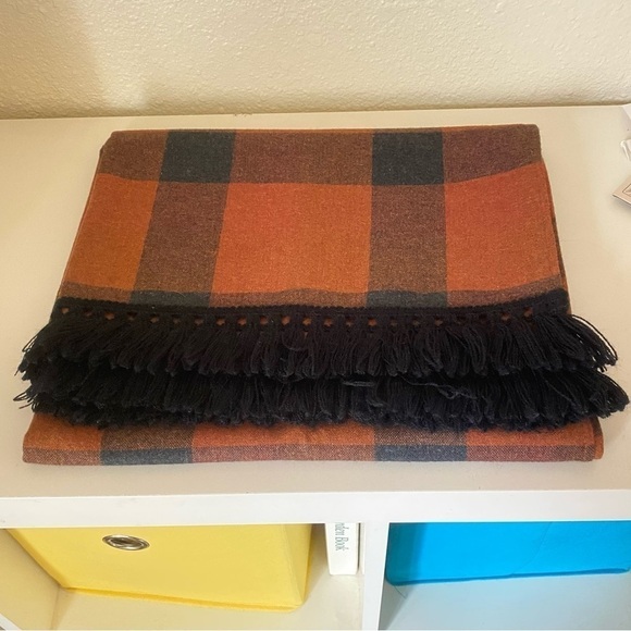 Vintage Plaid Wool Shawl Wrap Robbie Sport Large - Picture 2 of 7